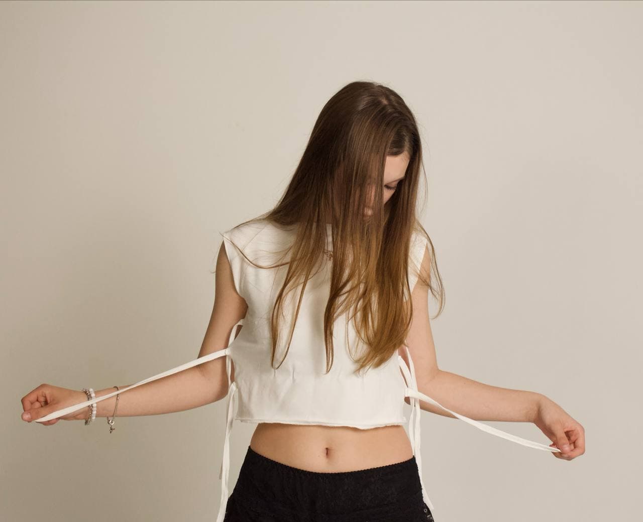 tie-front top